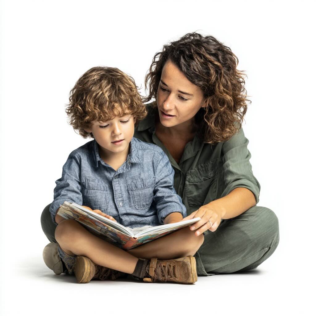 Child learning with Tobey's Tutor